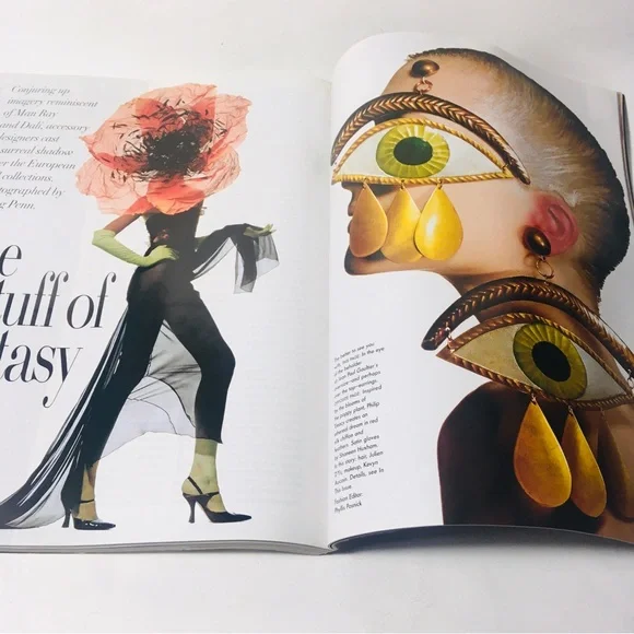 Vogue April 1998 Vintage Magazine Amber Valletta in Jil Sander By Steven Meisel - Picture 5 of 11